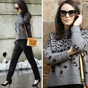 Rag and Bone Isadora Leopard Intarsia Pullover